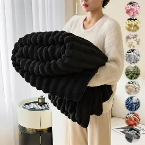 Comfortable Sofa Bed Soft Throw Blanket 260g, Ultra Soft Velvety Fabric, Multiple Colors & Sizes, Light Weight for All Seasons, Ideal for Living Room Bedroom Travel Christmas Gift