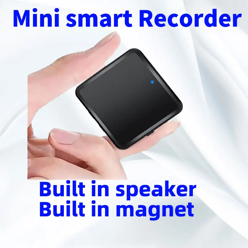 Magnetic Voice Activated Recorder - USB-C Audio Recorder Compatible with Phone Android PC Computer to Playback, Portable Recording Device for Work, Lectures, Meetings, Interviews