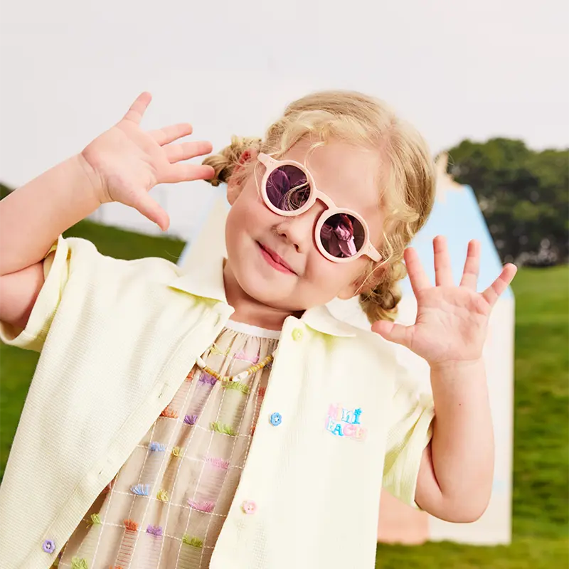 KIGO Baby & Kids' Casual Sunglasses - Flexible TPEE Accessories with Polarized Lenses & UV400 Sun Protection, Child