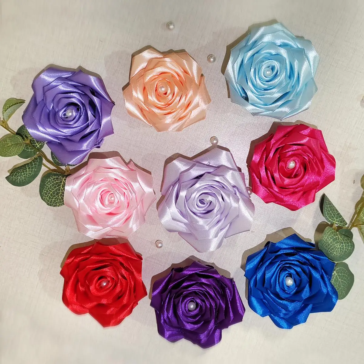 Artificial Rose Petals, 100pcs/set Handmade Silk Rose Petals, DIY Eternal Rose Permanent Bouquet Eternal Flower for Birthday Wedding Party Decor
