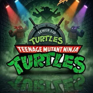 Teenage Mutant Ninja Turtles Light Up LED Sign - Perfect for Home Decor signs Illusion Lamp Dimmer Man Cave Customizable Lighting Options Playful Atmosphere