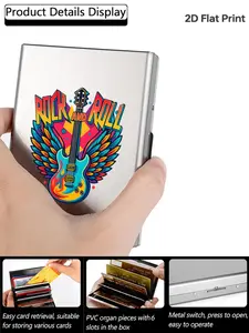 Unisex RFID Blocking Metal Card Holder, Side Open Design, Ultra-Thin Matte Finish, Secure Card Storage, Fashion Accessory