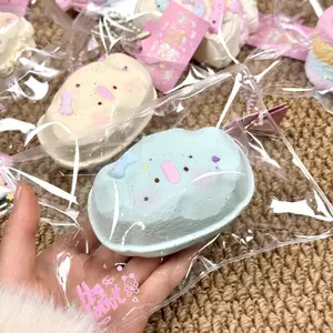Milk Blue Elephant Hug Toy Pendant DIY Handmade Craft