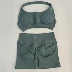 Impact Bra & Short Set - High Performance Activewear for Women in Plain Blue Color# ImpactBraShortSet # Activewear # fitness style # workout set # Gym # Fitness
