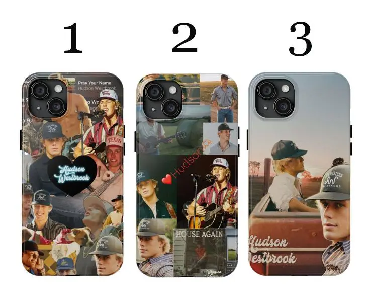 3 Styles Huds0nh.Westbrook Phone Case, music trending 2025 phone case for iPhone