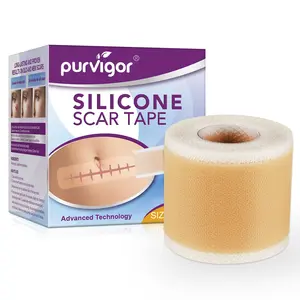 PURVIGOR Silicone Scar Sheets Roll 120-inch x 1.5-inch Reusable Silicone Skin Sheets Flexible, Medical-Grade Silicone | 1 Roll