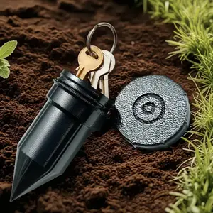 1pc/3pcs Watering Can Key Hider, Realistic Key Holder, Outdoor Garden Yard Lawn Waterproof Key Safe, Easily Buried Underground, Rust-Resistant, Easy Installation, Outdoor Spaces