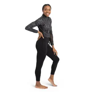 Drawstring Breeches in Black