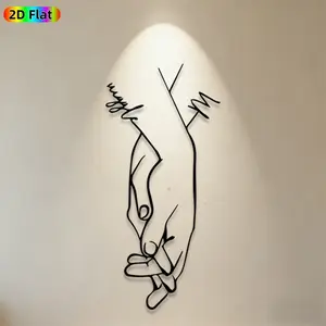 1pc Intertwined Hands Metal Wall Art, Heartwarming Intertwined Hands Statue Mural, Ideal Gift for Valentine's Day, Wedding Anniversary, Romantic Decor Enthusiasts,  Metal Wall Decor , Perfect for Bedroom Wall & Garden Fence, Intimate Home Decor Accent