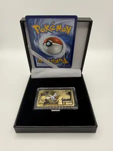 Pokemon Card and Collectible Lugia Gold-Plated Bullion Bar W/ Display Box - Guaranteed Vintage Card