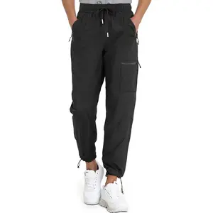 Women's Waterproof Hiking Pants Quick Dry UPF 50+ Stretch Cargo Work Pants with Zipper Pockets for Travel Camping