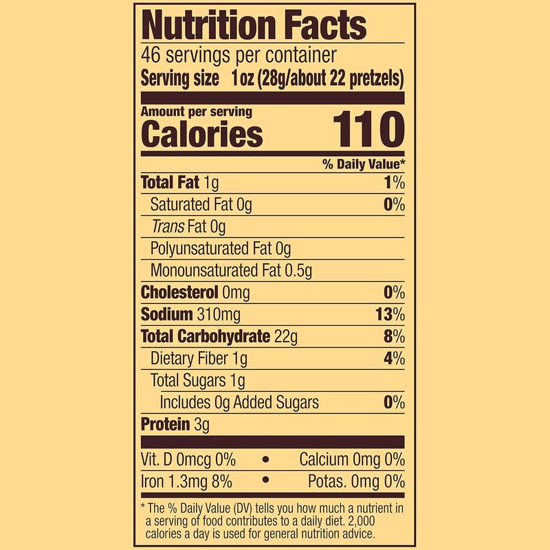 Snyder's of Hanover Pretzel Snaps, 46 Oz Canister, Snacks