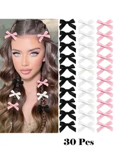 Cute Bow Decor Hair Clip, Super Cute Clips, Fashionable Hair Accessories for Women & Girls, Minimalist Headwear Suitable for Thick Hair