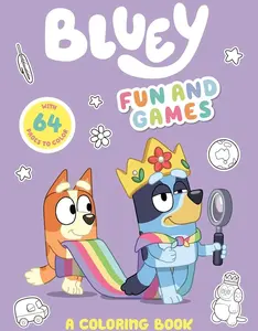 Bluey: Fun and Games: A Coloring Book   Paperback – Coloring Book, January 3, 2023