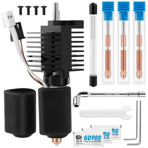 K2 Plus Ceramic Heating Block Kit, with 0.2/0.4/0.6mm Quick Swap Nozzle,  Cover, Cleaning Pin and Wrench, for  K2 Plus Combo  Printer, 300?C High Temperature Resistant