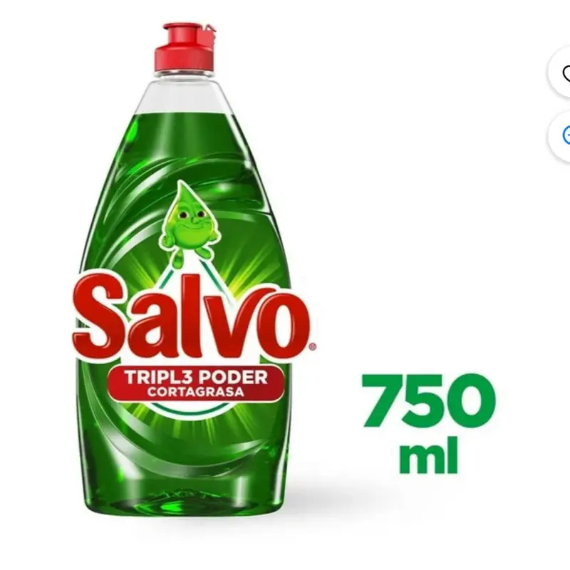 Salvo Power Clean Dish Soap 750 ml - Effective Cleaning Solution for Versatile Use washing machine