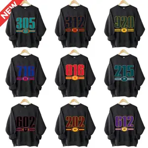 [Sale Up To 50%] All Team Area Code Sweatshirt, Custom Unisex Football Crewneck, Game Day Zip Code Crewneck, USA Sports Fan Apparel Gift - Menswear