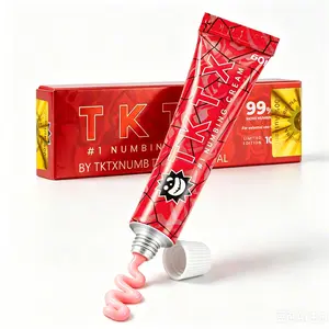 TKTX Tattoo External Cream Red 1 Pack | Limited Edition 99% VeryStrong | For Tattoos | Laser Removal | Waxing | EyebrowThreading | Tattoo Numbing Cream - 10g