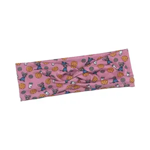 Give a Mouse a Cookie (pink) Knotted Headband