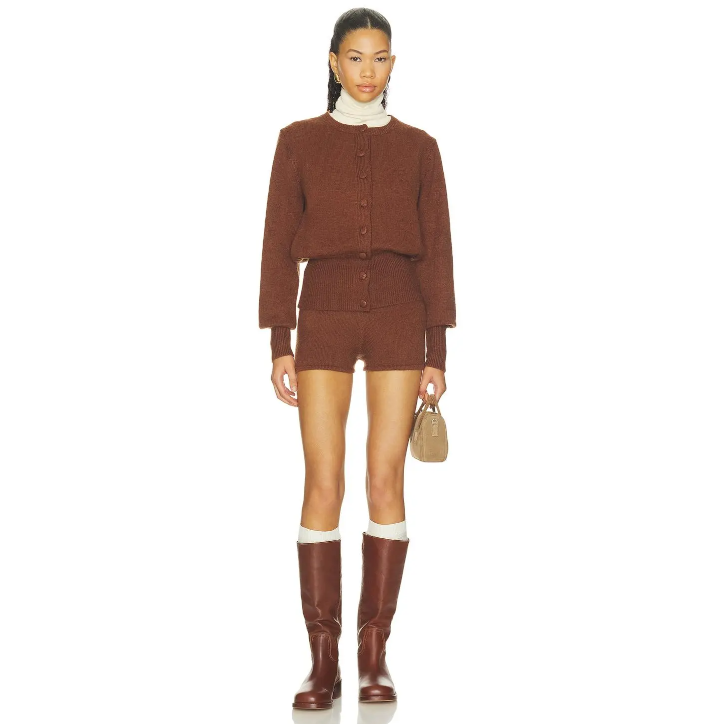 ALL THE WAYS Belle Short Set in Brown