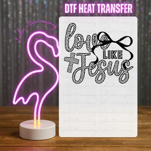 Love like Jesus, Valentine, Heat transfer, Press and peel, Full color, Instant press, MTO