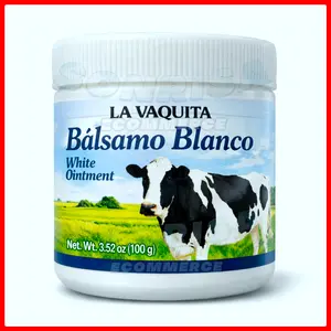 La Vaquita Balsamo Blanco Cooling White Ointment 100g Soothing Comfort for Muscles & Joints Pomada de La Vaquita