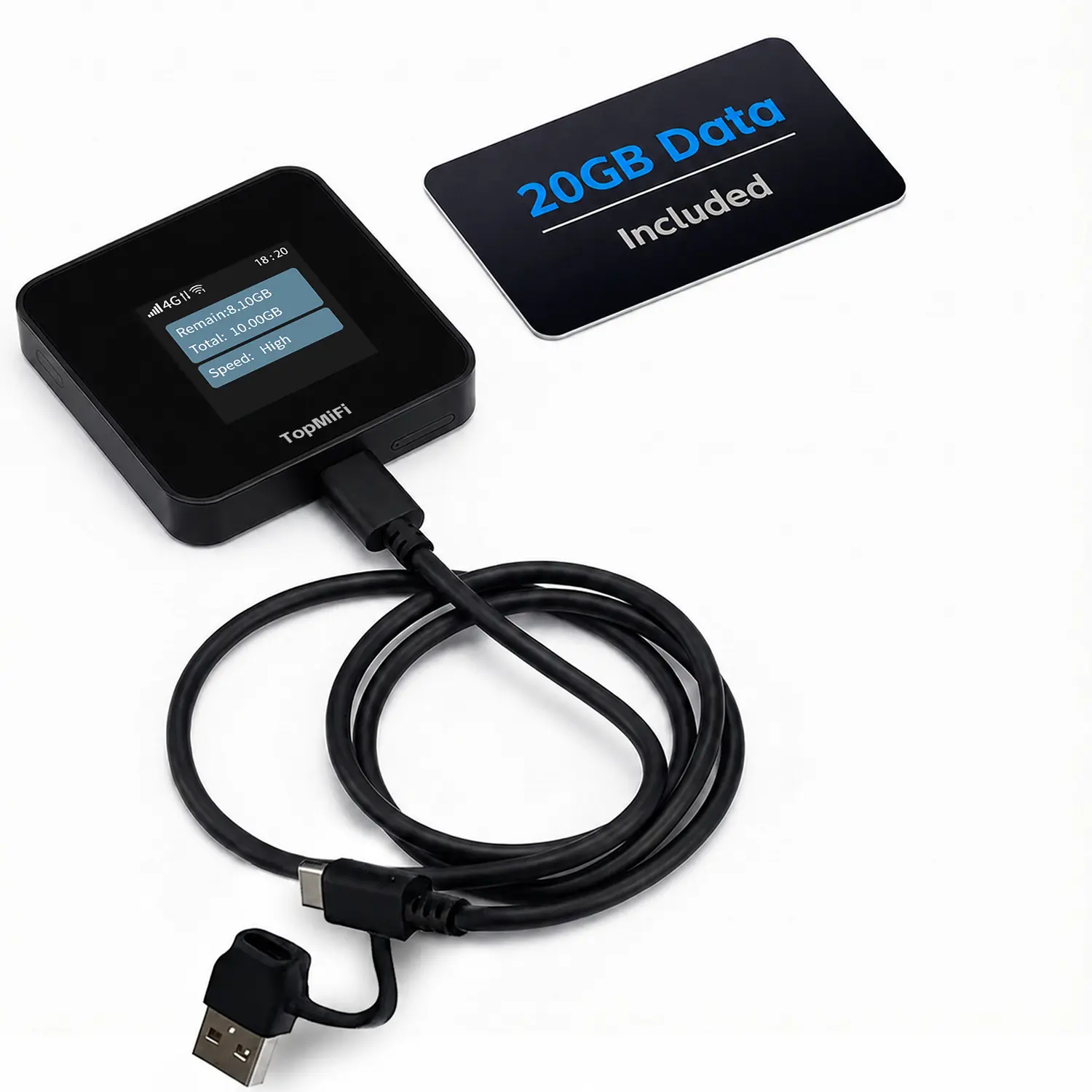 4G Cloud Portable WiFi Hotspot ,Wifi 6 Connect Up to 10 Devices, No SIM Card No Contract,Affordable Global data plan,Internet for Truck Driver,RV,Road Travel