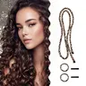 Heatless Curling Set - 1 Set Curling Tool, Flexible Haircare Curler, Sleep-In Overnight Curl Rods, Frizz-Free Soft Encrypted Fine Waveforms, Suitable for All Hair Types