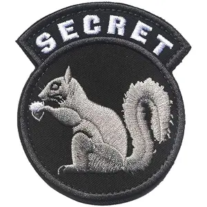 Secret Squirrel Patch for Airsoft Gear - Police Gear Hat Patches for Backpacks Tactical Patches Army Patches for Hats Police Patches - Military Patches for Jackets Tactical Morale Patches Funny