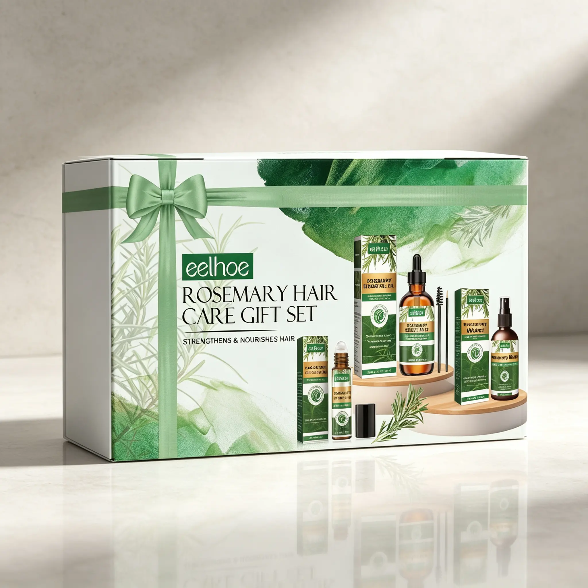 Hair Care Gift Set with Rosemary – Strengthening & Nourishing Set for Healthier Hair, Perfect for Birthdays & Holidays
