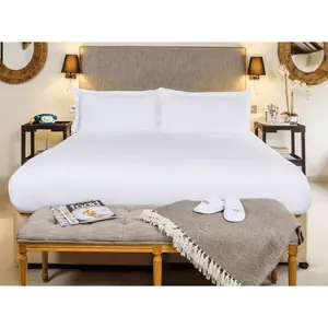 2 Pack Jacquard Top Sheet White Queen 94 x 92 in Triple Bed Sheeting Not A Flat Sheet Duvet Comforter Protector