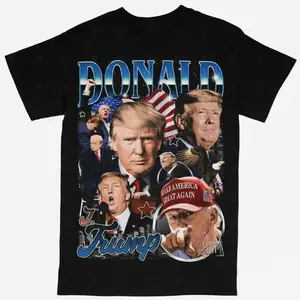 Donald Trump Rap Graphic T-Shirt, Hip-Hop Streetwear Tee
