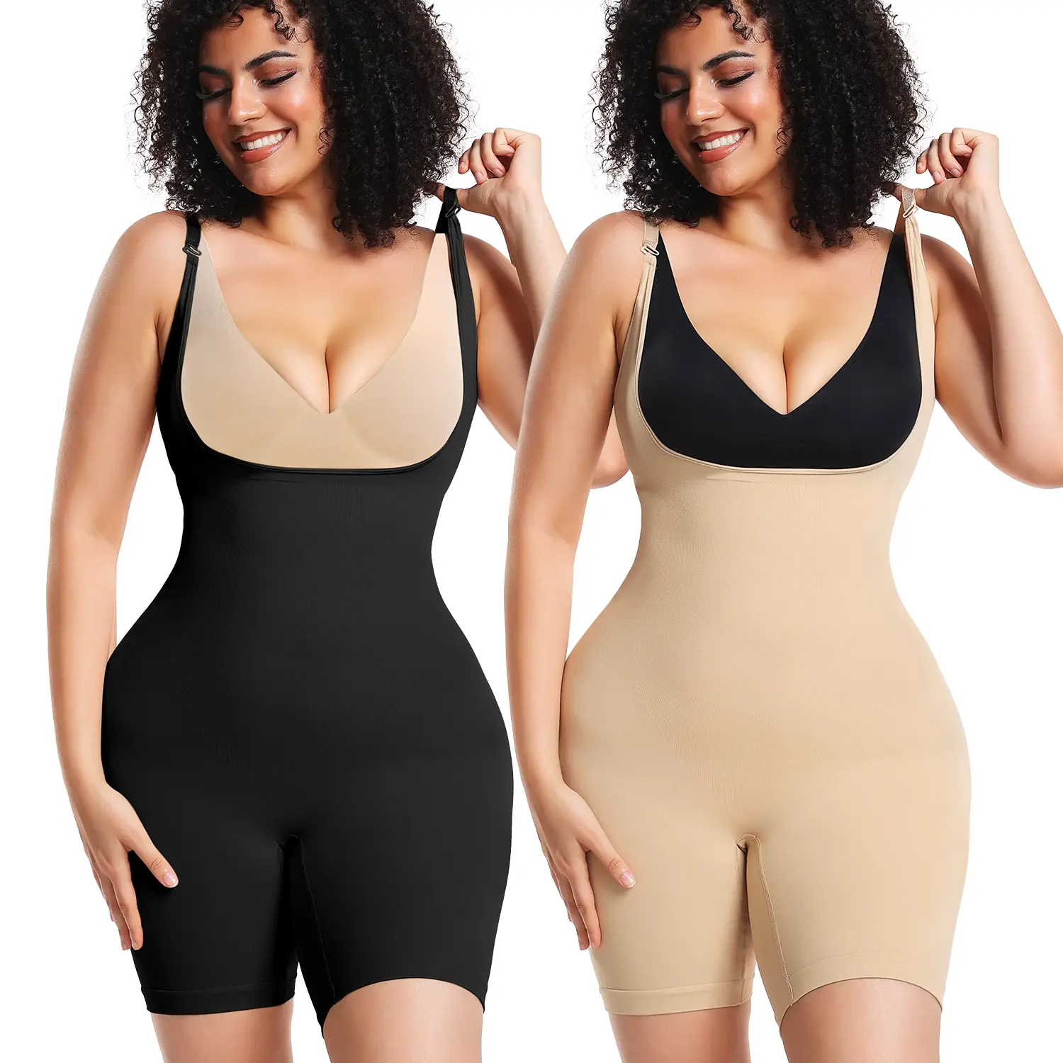 Women Butt Lifter Tummy Control Body Shaper Waist Trainer Shapewear Cincher Corset Bodysuit Sculpting Shaping Full Body Compression Shapewear for Everyday Wear