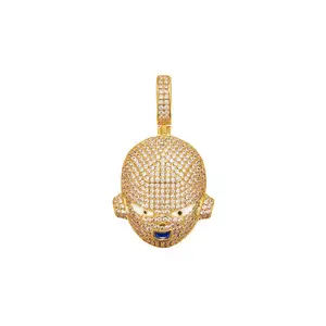 Saucer man face pendant