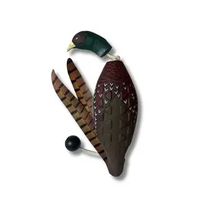 HuntEmUp Ultimate Pheasant Dog Training Dummy – Realistic Pheasant Retriever Dummy with Throw Rope