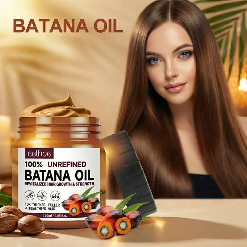 Natural hair oil and conditioner to promote hair growth, revitalize and strengthen hair, suitable for both men and women, leaving hair smooth.