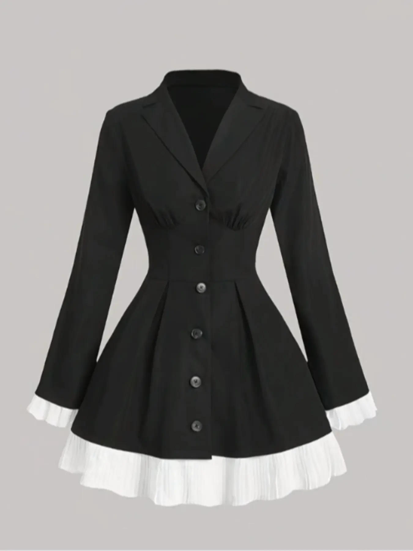 black dress with cream blazer Black Dress: from Desk to Drinks