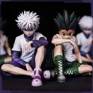 2026 new Hunter Hunter Figures Killua Zoldyck Figure Gon·Freecss Anime Figurine Collectible Toys Decoration Desk Doll Kids Birthday Gifts