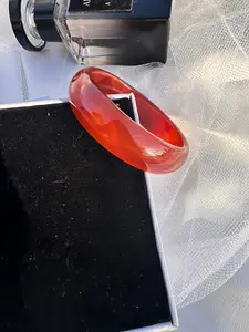 Red Agate Jade Bangle