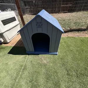 Durable Waterproof Plastic Dog/ Sheep House for Small to Large Sheep, Indoor Outdoor Pet Shelter with Ventilated Roof and Elevated Floor, Easy Assembly-Best Christmas Gifts.
