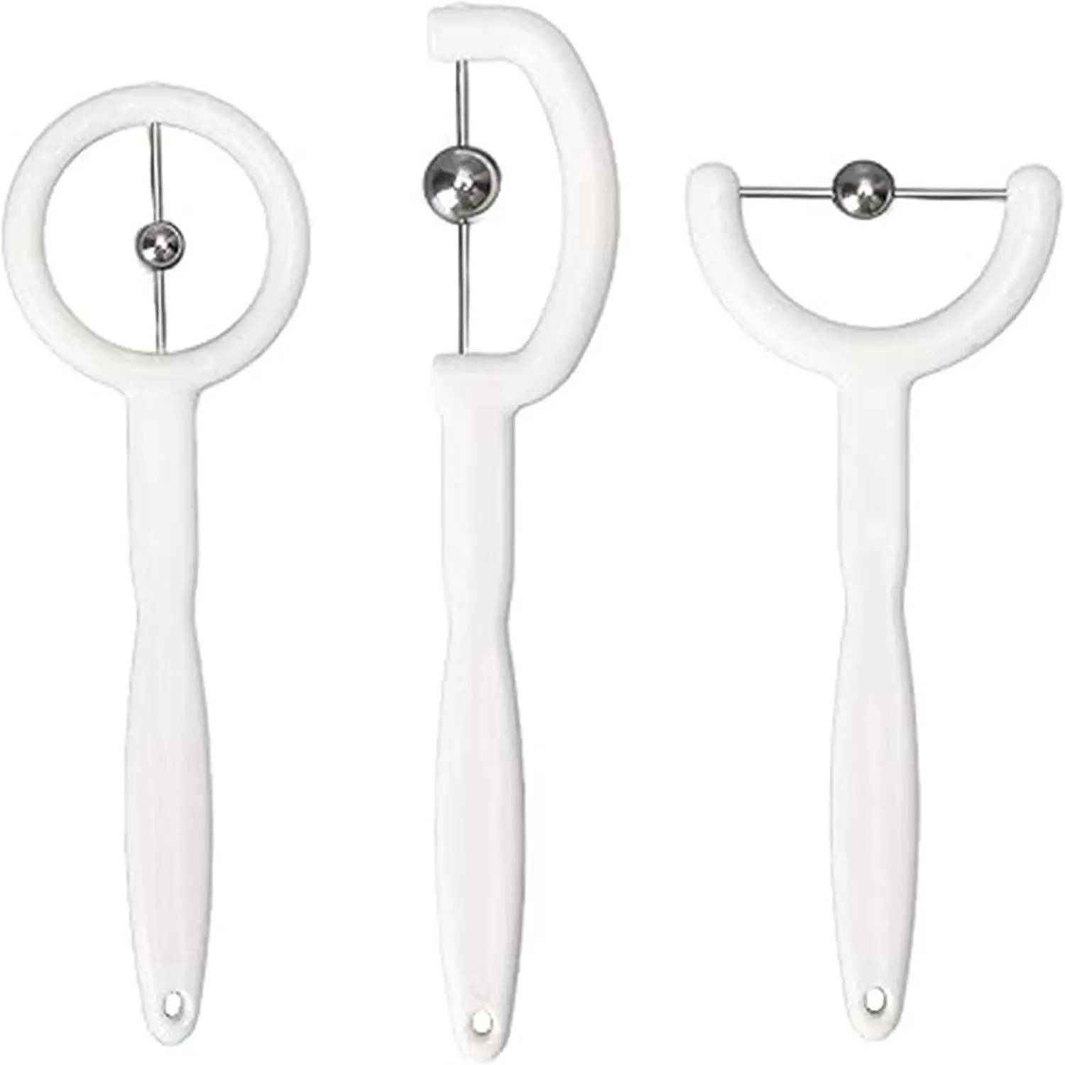 3pcs Kids Tongue Tip Lateralization Elevation Tools Tongue Tip Exercise Set Oral Muscle Training Tool Autism Speech Therapy Tools (White)