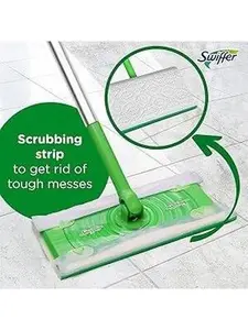 Swiffer Sweeper 2-in-1 Mops for Floor Cleaning, Dry and Wet Multi Surface Floor Cleaner, Sweeping and Mopping Starter Kit, Includes 1 Mop + 19 Refills, 20 Piece Set