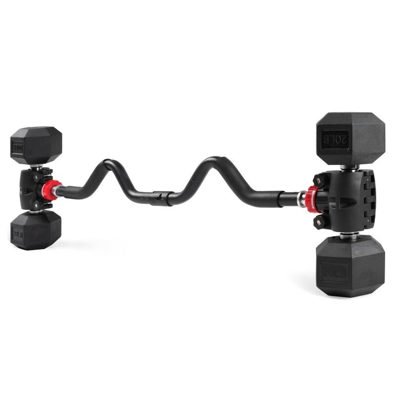 Gainz Thick Bar Adapters For Dumbbell/Barbell – 2" Grip, Grow Biceps, Blue - View #3