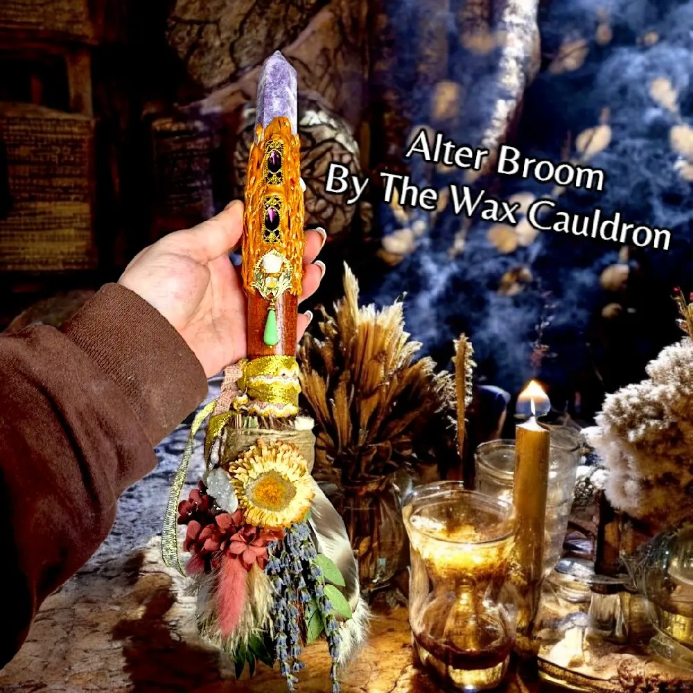 "Practical Magic" OOAK Handcrafted Artisan Alter Broom/Besom