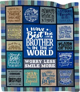 Gifts for Brother Blanket, Brother Gifts from Sister, Christmas Birthday Gifts for Brothers Adult, Big Brothers Gifts Throw Blanket 60"X50"