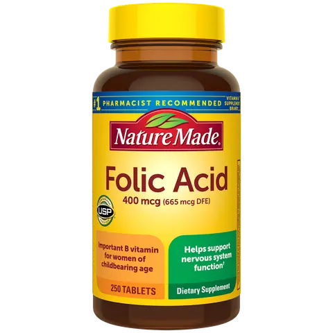 Folic Acid 400 mcg Tablets