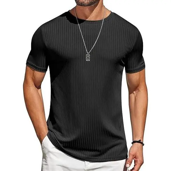 COOFANDY Mens Short Sleeve T Shirt Casual Basic Shirts