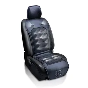Zone Tech Cooling Car Seat Cushion Black 12V Automotive Massager Car Seat Cooler Pad Air Conditioned Seat Cover. Perfect for summer Road Trips