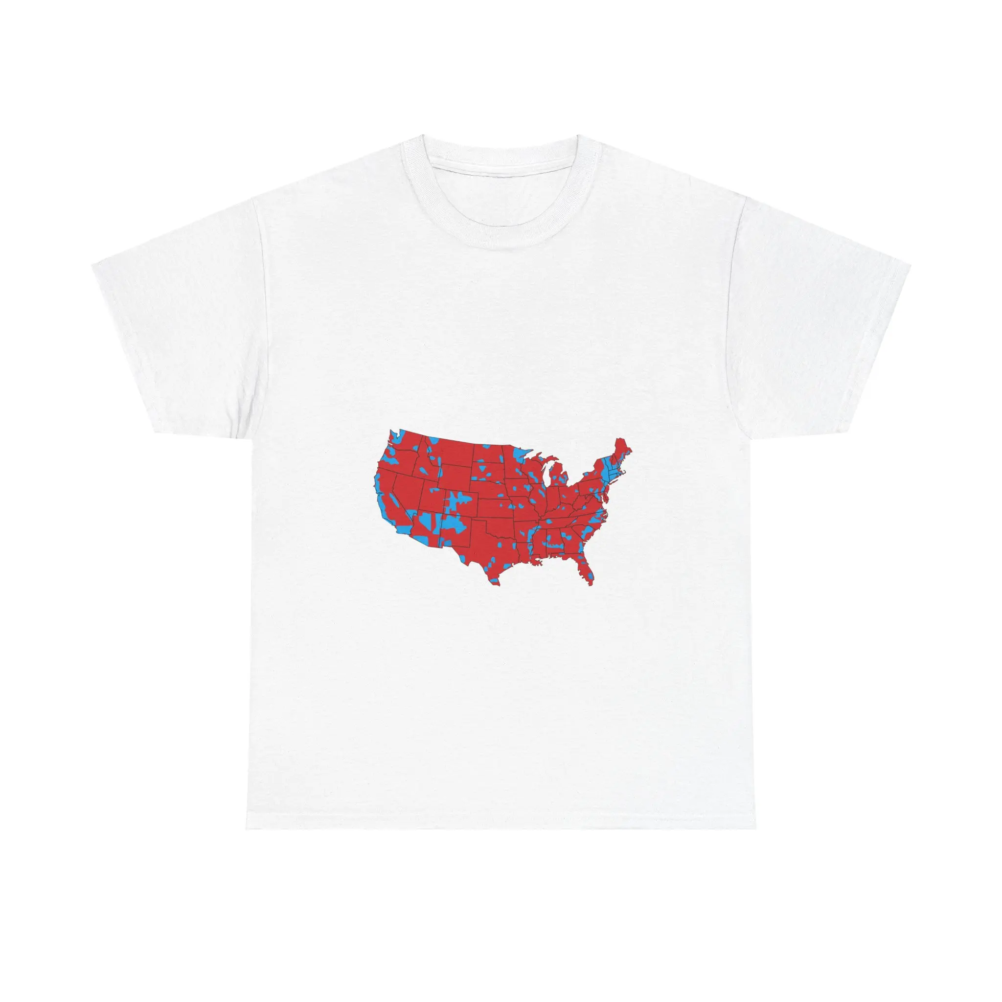 Political Election Results Unisex Tee Shirt, Trump Supporter Apparel, Voting Map Graphic Tee, Patriotic Election Day Shirt, Conservative