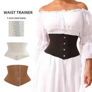 Hourglass-shaped court-style corset belt exercise waistband fishbone waistband for women to cinch the waist outerwear abdominal belt